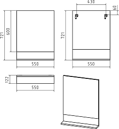 Misty Мебель для ванной Гармония 60 белая – фотография-13