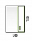 Corozo Зеркало-шкаф Спектр 50 серое – фотография-8