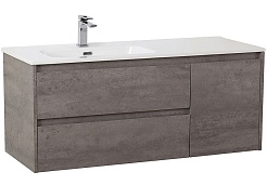 BelBagno Тумба под раковину Kraft 100 L подвесная Cemento Grigio – фотография-1