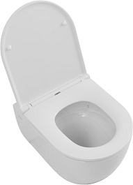 Allen Brau Унитаз подвесной Priority 4.31009.20 белый глянец с крышкой 4.31011.20 – фотография-16