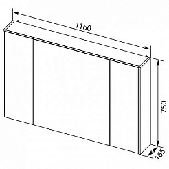 Aquanet Мебель для ванной Остин 120 белая/дуб сонома – фотография-9