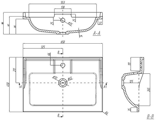 Акватон Мебель для ванной "Фабиа 65" латте – фотография-4