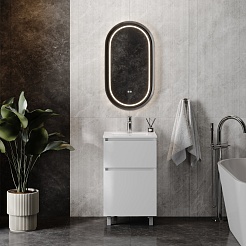 Teymi Тумба с раковиной Laina 50 белая матовая – фотография-13