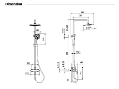 Aquatek Душевая стойка Лугано AQ2740CR хром – фотография-8