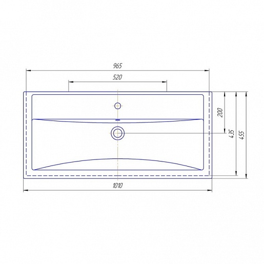 СанТа Тумба с раковиной Калипсо 100 NEW, напольная – картинка-9