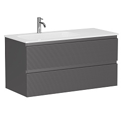 Sancos Мебель для ванной Folk 100 L grey soft – фотография-10