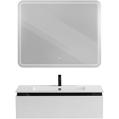 Cezares Тумба с раковиной Slider 100 подвесная белая – фотография-8