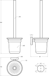 Cezares Ершик для унитаза Relax RELAX-TBS-V-01 хром – фотография-2