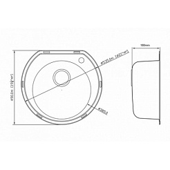 Zorg Кухонная мойка "Inox PVD" SZR-535/200-BRONZE – фотография-2