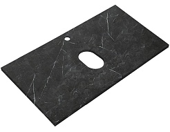 Cezares Тумба с раковиной Molveno-46 80 подвесная nero столешница KEP-80-MNO – фотография-11