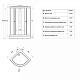 Triton Душевая кабина Стандарт А квадраты 90x90 – фотография-8