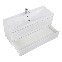 BelBagno Тумба под раковину Albano 120 подвесная Bianco Lucido – фотография-3