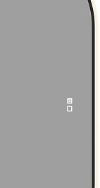 Aquanet Зеркало Контур 60x120 Led TX с подсветкой и антизапотеванием черное – фотография-5
