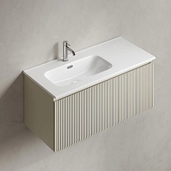 Sancos Тумба под раковину Snob R 1.0 100 L beige soft – фотография-2