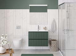 BelBagno Тумба под раковину Uno 80 подвесная Еловый матовый – фотография-13