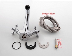 Frap Смеситель для раковины H19 F1019 хром – фотография-4