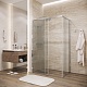 Grossman  Душевой уголок Galaxy 110x80x195 профиль хром стекло шиншилла – картинка-19