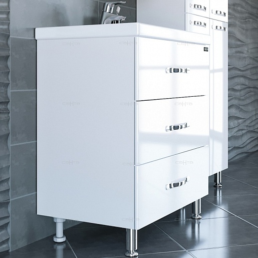 СанТа Мебель для ванной Виктория 70 NEW напольная – картинка-5