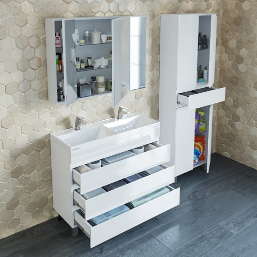 СанТа Мебель для ванной Марс 100, напольная, Юпитер 100 – фотография-6