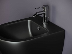 Ceramicanova Подвесное биде Metropol CN4003MB чёрное матовое – фотография-8