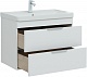 Aquanet Мебель для ванной Ирис New 80 2 ящика подвесная белая глянцевая – фотография-23