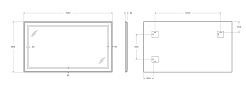 BelBagno Зеркало SPC-KRAFT-1400-800-SENS-NERO – фотография-10