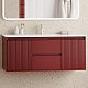 Brevita Мебель для ванной Wine 120 подвесная бордовая – картинка-19