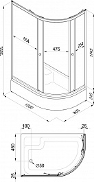 Triton  Душевой уголок Коралл В 120x80 L – фотография-4