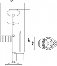 Timo Стойка напольная Nelson 150085/00 – фотография-2