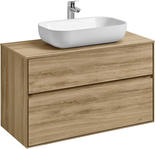 Акватон Тумба с раковиной Либерти 100 Лола дуб эльвезия – фото-1