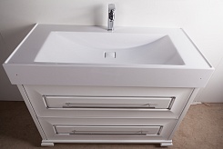 Водолей Мебель для ванной "Риккардо 80" с ящиками, серебро – фотография-3