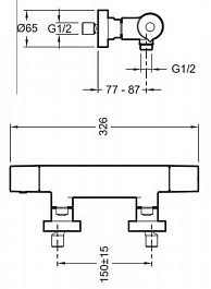 Jacob Delafon Термостат для душа Avid E97384-CP – фотография-2