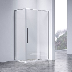 Vincea Душевой уголок Slim-N 130x80 VSR-4SN8013CL профиль хром стекло прозрачное – фотография-2