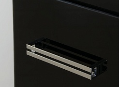 Misty Тумба с раковиной Джулия 105 прямая черная – фотография-3