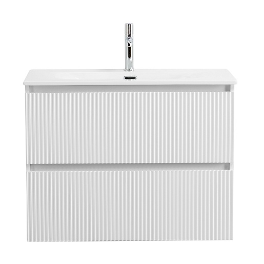 BelBagno Тумба с раковиной Uno 80 подвесная Bianco Opaco с раковиной BB-8099-80 – картинка-3