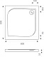Good Door  Поддон для душа Квадро 80x80 – фотография-4