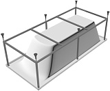 Vayer Каркас для ванны Boomerang 190x90