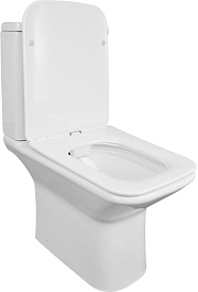 Azario Унитаз-компакт Formal AZ-1353B безободковый с бачком с сиденьем микролифт белый – фотография-5