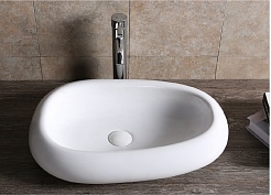 Ceruttispa Раковина накладная 60 CR7041B белая – фотография-2