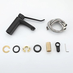 Gappo Смеситель для раковины G21-6 G1021-6 черный – фотография-2