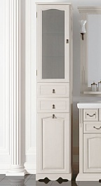 Opadiris Шкаф-пенал для ванной "Риспекто 40" L слоновая кость – фотография-1