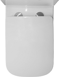 Azario Унитаз-компакт Ferra AZ-1015 безободковый с бачком с сиденьем микролифт белый – фотография-10