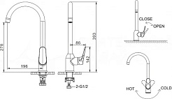 Bravat Смеситель для кухни Eler F7191238CP-RUS – фотография-2
