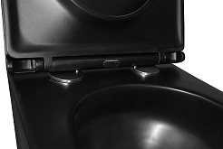Azario Унитаз подвесной Teramo AZ-0053-UQ3-MB безободковый черный матовый – фотография-7