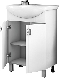 Mixline Мебель для ванной Квадро 65 L белая – фотография-4