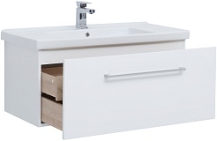 Dreja Тумба под раковину Big Inn 100 подвесная белая – фотография-5