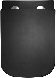 Azario Унитаз подвесной Teramo AZ-0052-UQ3MB безободковый черный матовый – фотография-5