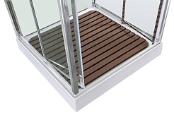 Avacan Душевая кабина 100/100 V2010LED прозрачная – фотография-8