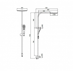 Iddis Душевой гарнитур LEAF LEASB1FI76 – фотография-2