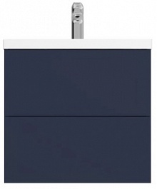 Am.Pm Тумба с раковиной Gem 60 глубокий синий, с 2 ящиками – фотография-1